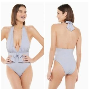 Women's WeWoreWhat Brooklyn Halter One-Piece Swims